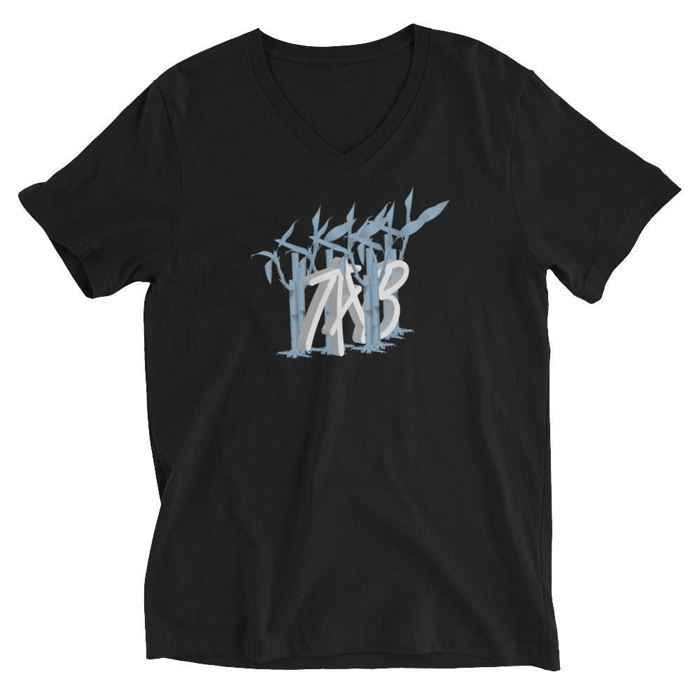 Debut Collection Black Unisex V-Neck T-Shirt